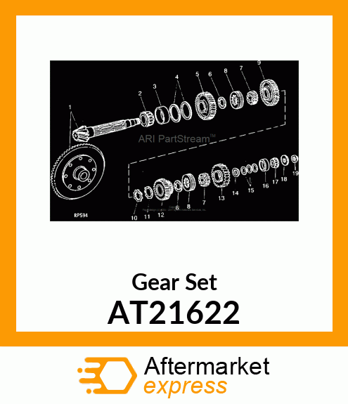 Differential - GEAR,RING AND PINION AT21622