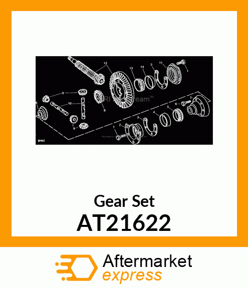 Differential - GEAR,RING AND PINION AT21622