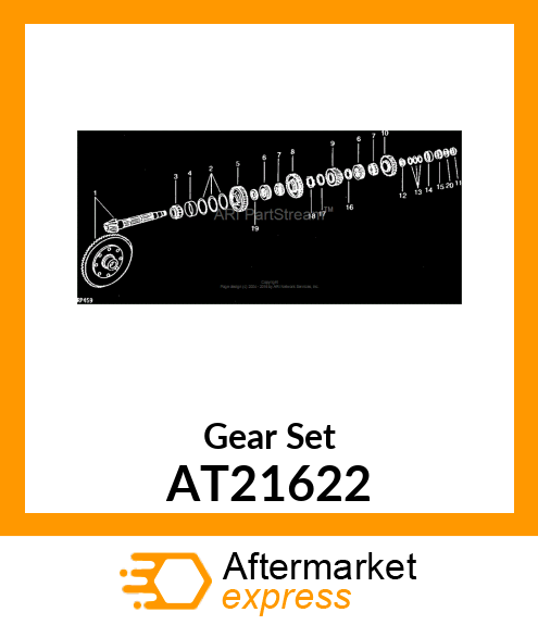 Differential - GEAR,RING AND PINION AT21622