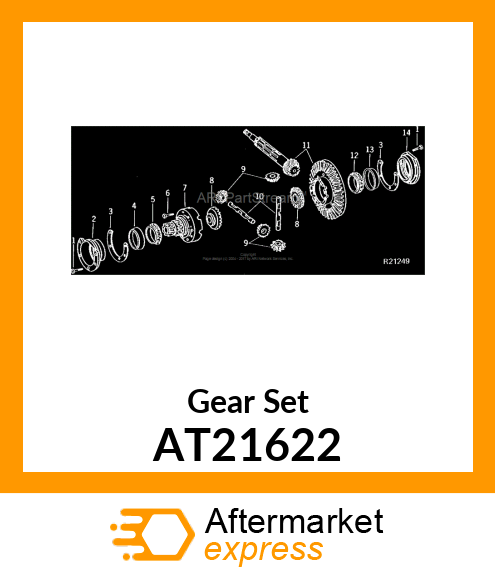 Differential - GEAR,RING AND PINION AT21622