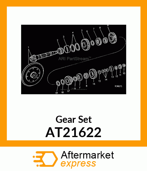 Differential - GEAR,RING AND PINION AT21622