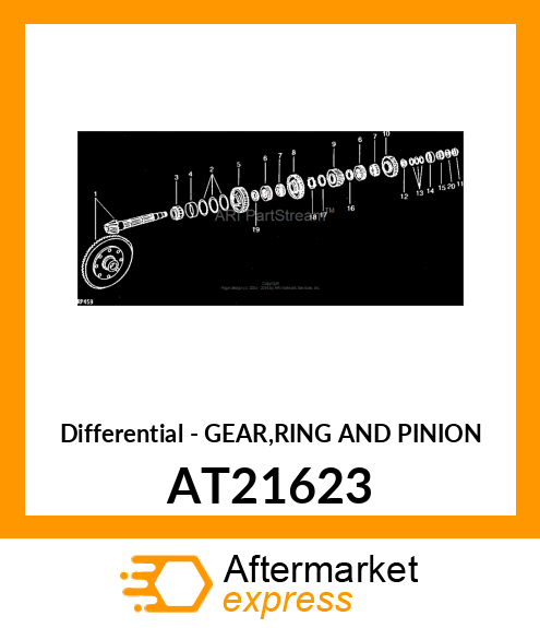 Differential - GEAR,RING AND PINION AT21623