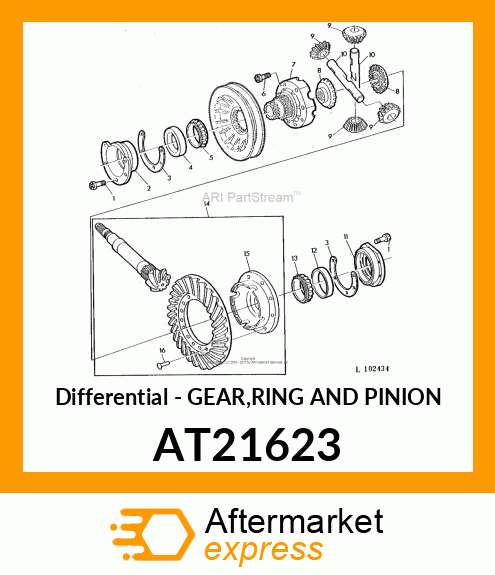 Differential - GEAR,RING AND PINION AT21623