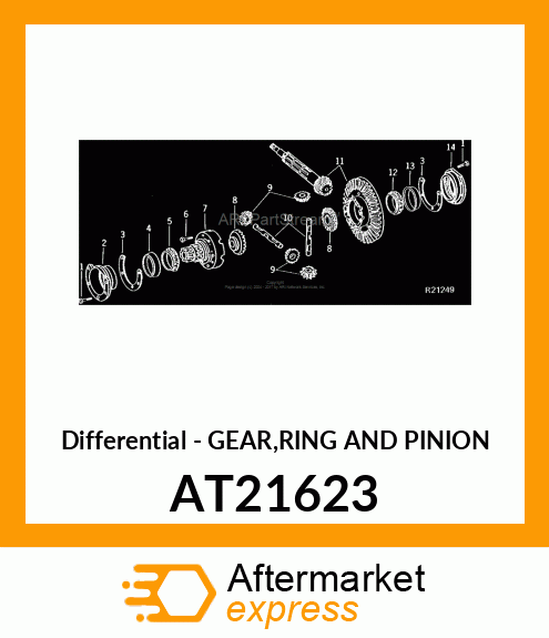 Differential - GEAR,RING AND PINION AT21623