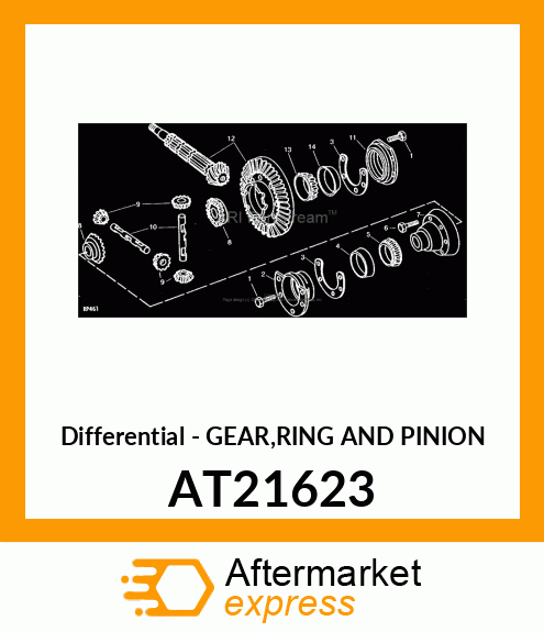 Differential - GEAR,RING AND PINION AT21623