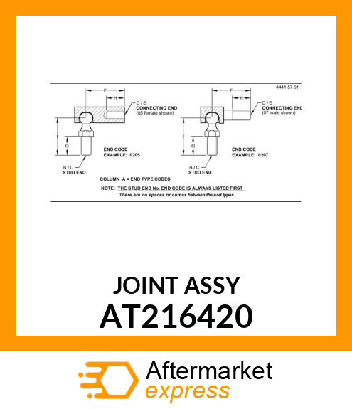 JOINT ASSY AT216420