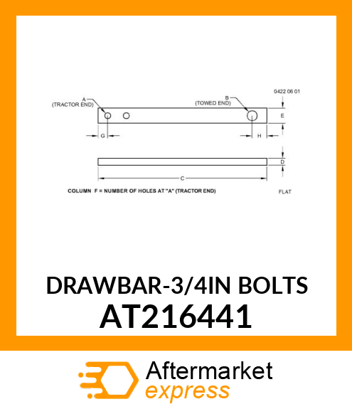 DRAWBAR AT216441