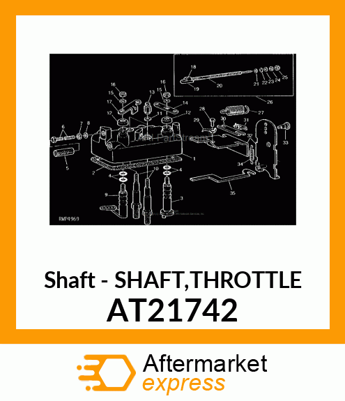 Shaft - SHAFT,THROTTLE AT21742