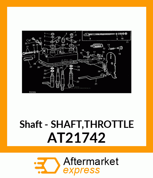 Shaft - SHAFT,THROTTLE AT21742