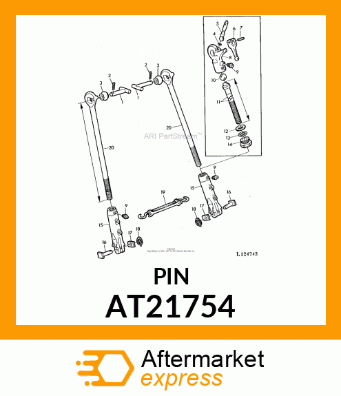 PIN,W/HANDLE AT21754