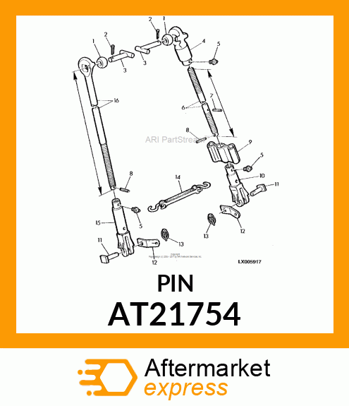 PIN,W/HANDLE AT21754