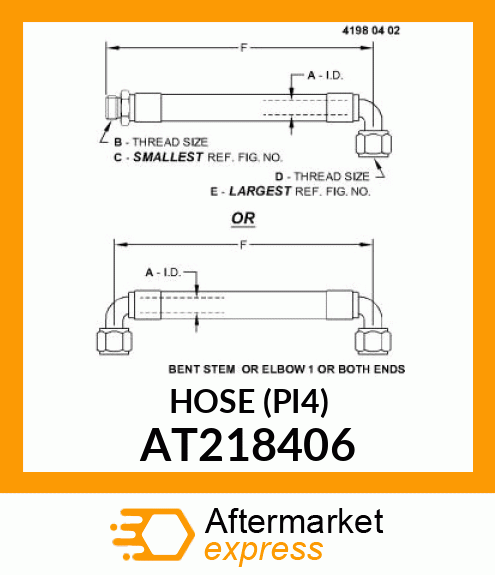 HOSE (PI4) AT218406