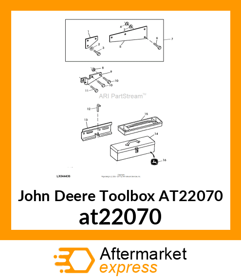 TOOLBOX, WITH TRAY at22070