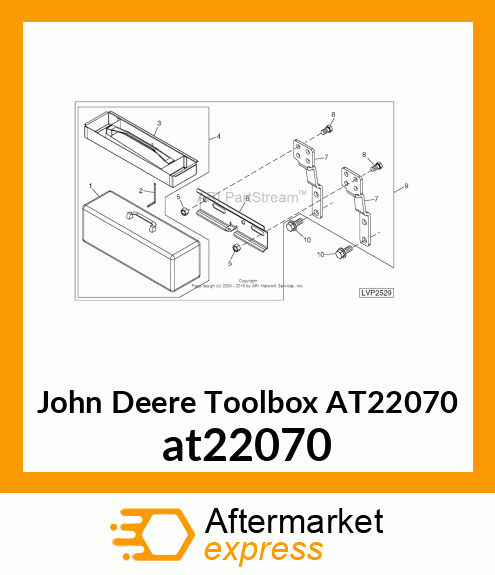 TOOLBOX, WITH TRAY at22070