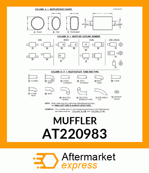 MUFFLER AT220983