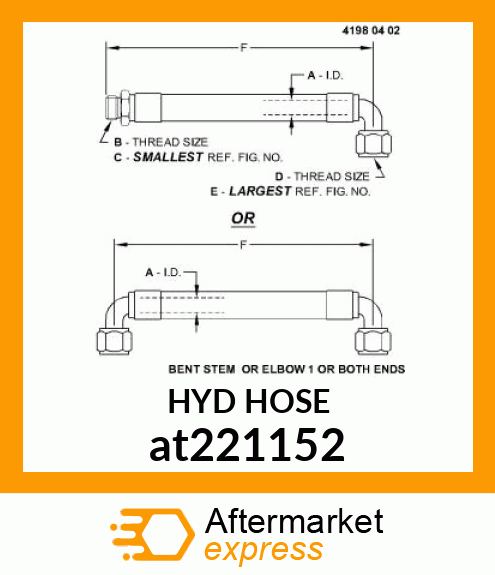 HOSE, HYDRAULIC at221152