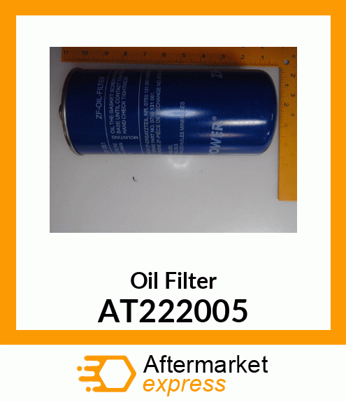 Oil Filter - SPIN ON OIL FILTER AT222005