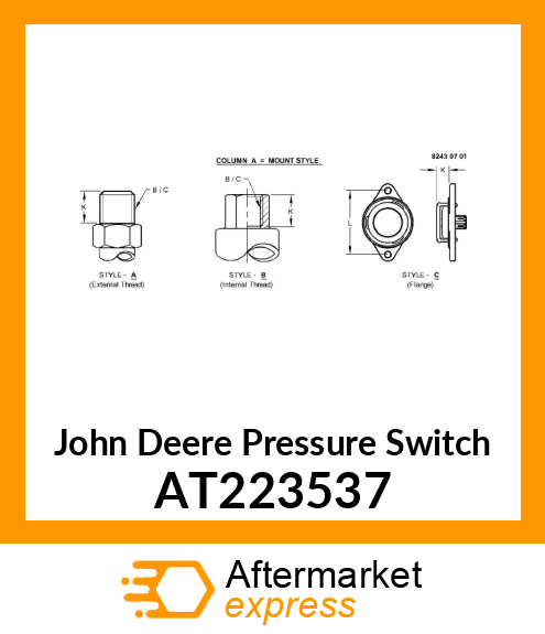 SWITCH, PRESSURE AT223537