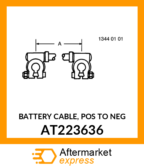 BATTERY CABLE, POS TO NEG AT223636