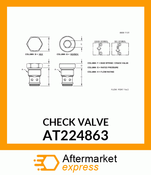 CHECK VALVE AT224863