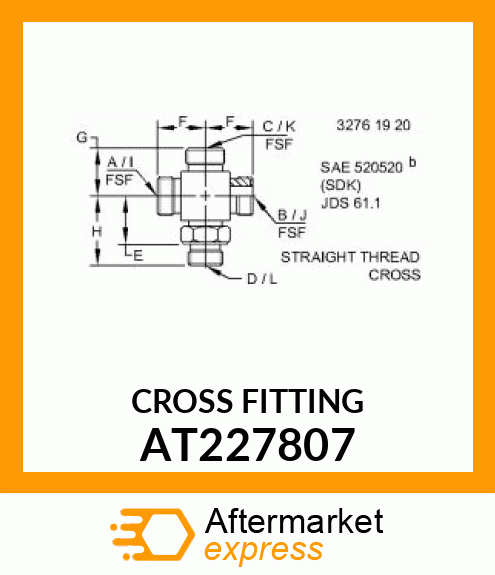 CROSS FITTING AT227807