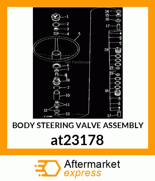 BODY STEERING VALVE ASSEMBLY at23178