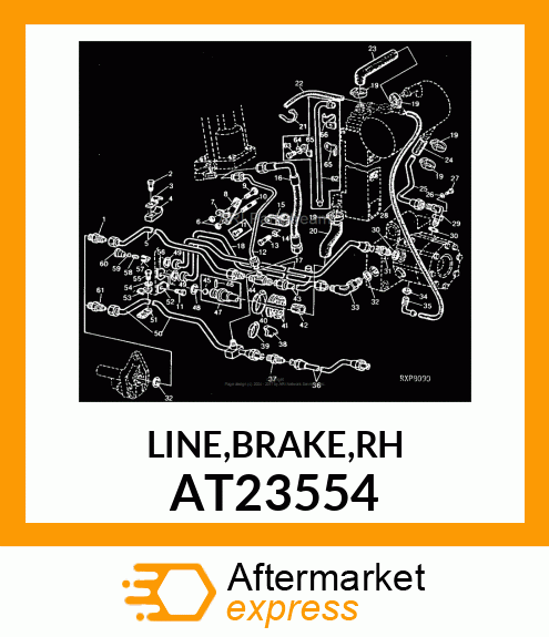 LINE,BRAKE,RH AT23554