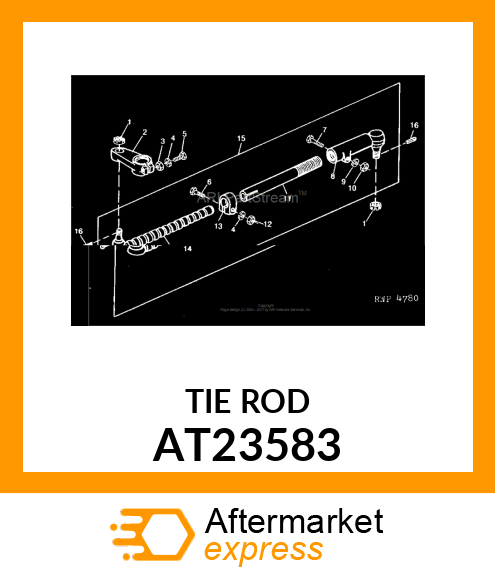 SOCKET ,TIE ROD END AT23583