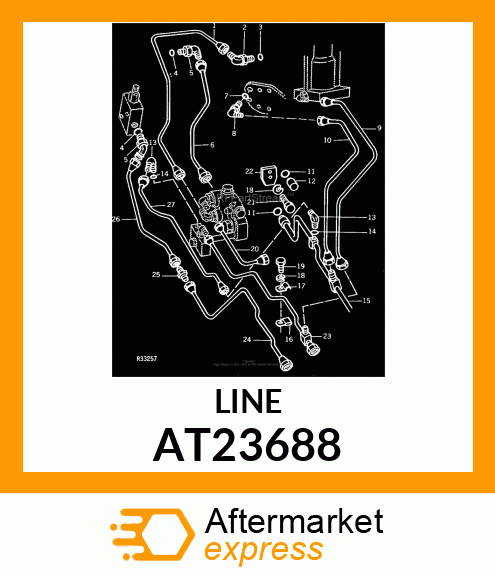 LINE,ROCKSHAFT PRESSURE AT23688