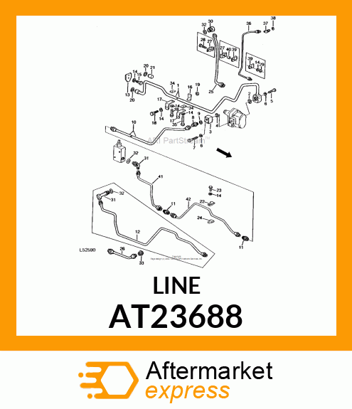 LINE,ROCKSHAFT PRESSURE AT23688