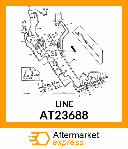 LINE,ROCKSHAFT PRESSURE AT23688