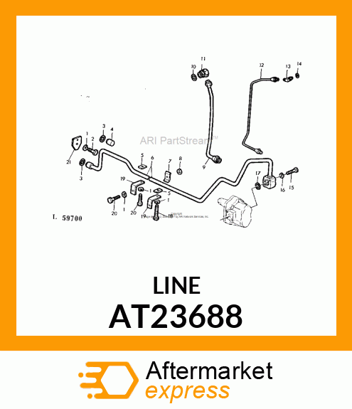 LINE,ROCKSHAFT PRESSURE AT23688