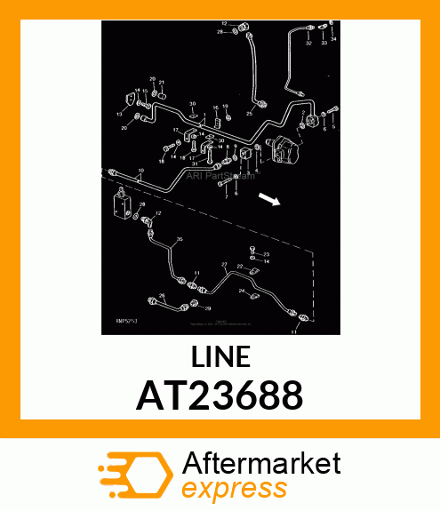 LINE,ROCKSHAFT PRESSURE AT23688