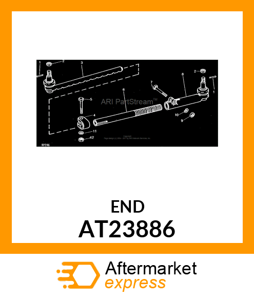 SOCKET ,TIE ROD END INNER AT23886