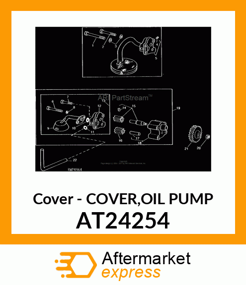 Cover - COVER,OIL PUMP AT24254