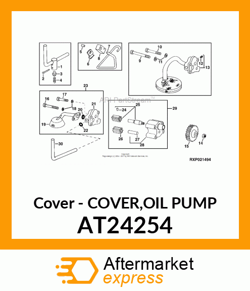 Cover - COVER,OIL PUMP AT24254