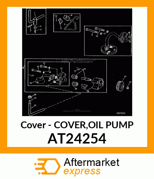 Cover - COVER,OIL PUMP AT24254