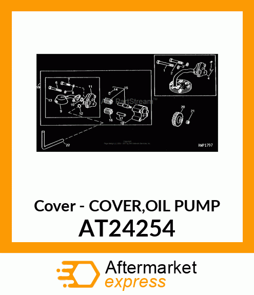 Cover - COVER,OIL PUMP AT24254