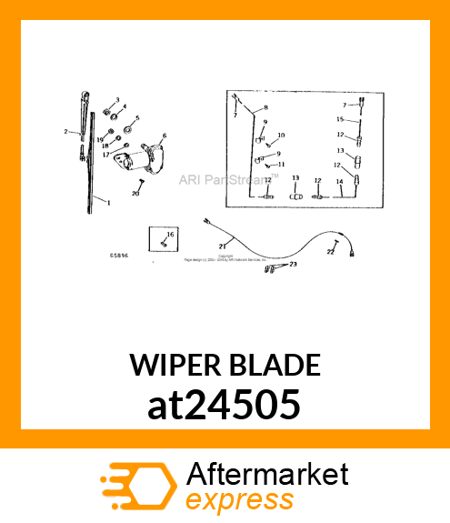 WIPER BLADE, 14 INCH at24505