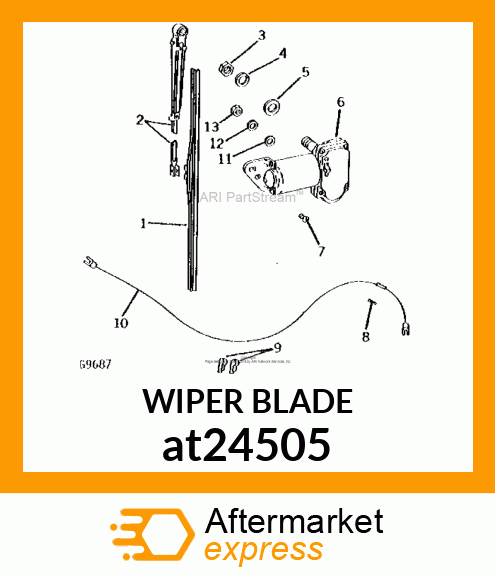 WIPER BLADE, 14 INCH at24505