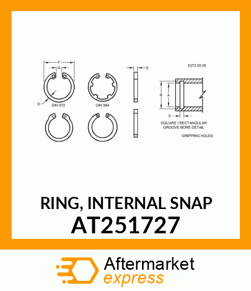 RING, INTERNAL SNAP AT251727