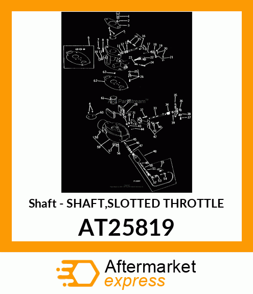 Shaft - SHAFT,SLOTTED THROTTLE AT25819