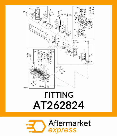 VALVE COVER BREATHER FITTING AT262824