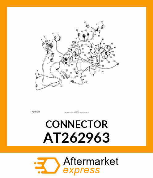 CONNECTOR,THREE WAY MALE AT262963