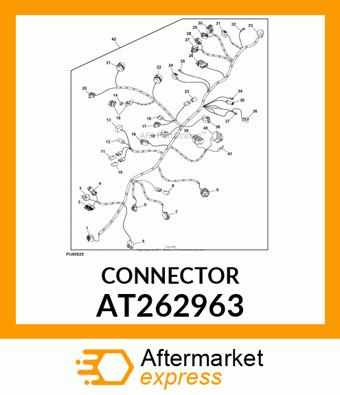 CONNECTOR,THREE WAY MALE AT262963