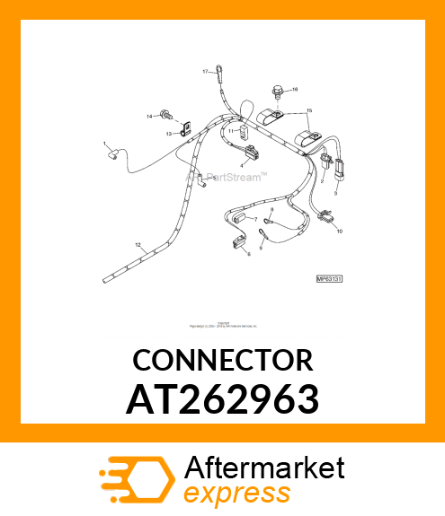 CONNECTOR,THREE WAY MALE AT262963