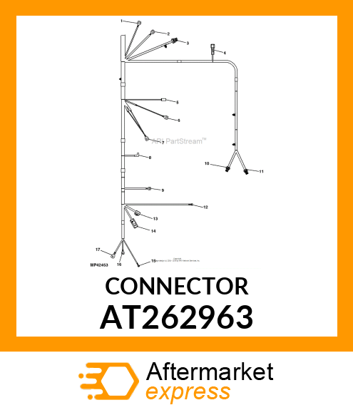 CONNECTOR,THREE WAY MALE AT262963