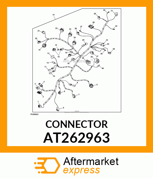 CONNECTOR,THREE WAY MALE AT262963