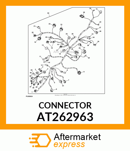 CONNECTOR,THREE WAY MALE AT262963