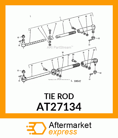 SOCKET,TIE ROD,OUTER AT27134